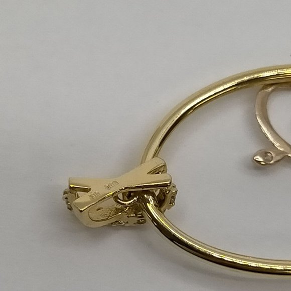 Jewelry Pendant Head Diamond 0.05ct Yellow Gold - Picture 9 of 10